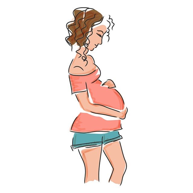 těhotná žena